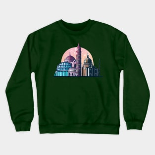 Designs that depict iconic and beautiful buildings from various parts of the world, such as the Eiffel tower, the Taj Mahal, the Colosseum or the Tower of Pisa. Crewneck Sweatshirt